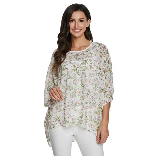 BHflutter Plus Size Blouse Shirt Women Fashion Vintage Black Chiffon Blouses Ladies Batwing Casual Summer Tops Tunics ropa mujer
