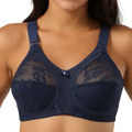 Big Minimizer Bras Large Size Lace Bra Women Sexy Unlined Full Coverage Ultra Thin Wireless Adjusted-straps Underwear Sujetador